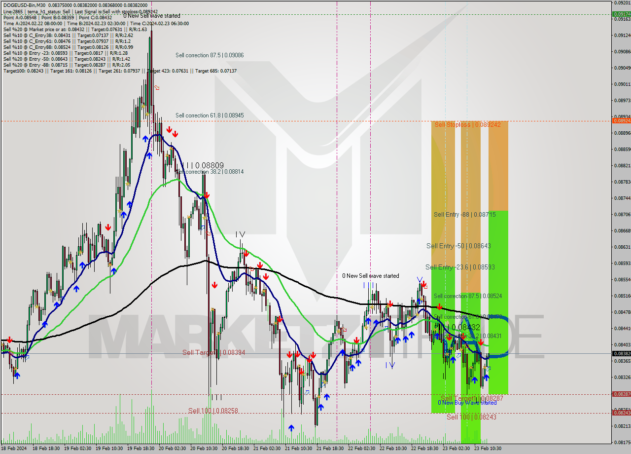 DOGEUSD-Bin M30 Signal