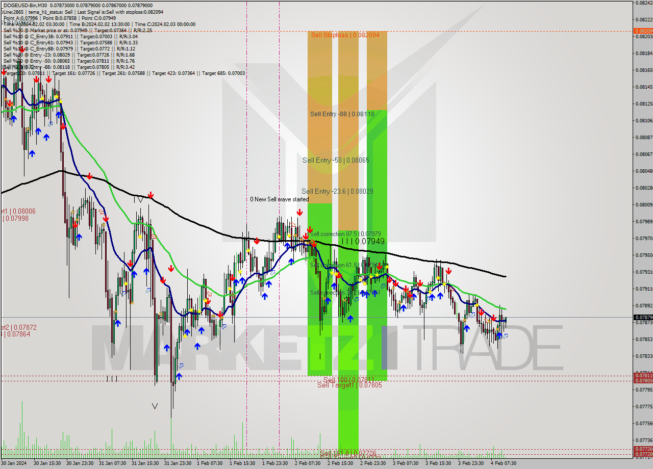 DOGEUSD-Bin M30 Signal