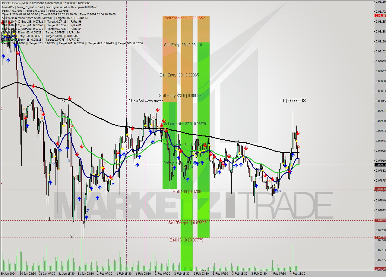 DOGEUSD-Bin M30 Signal