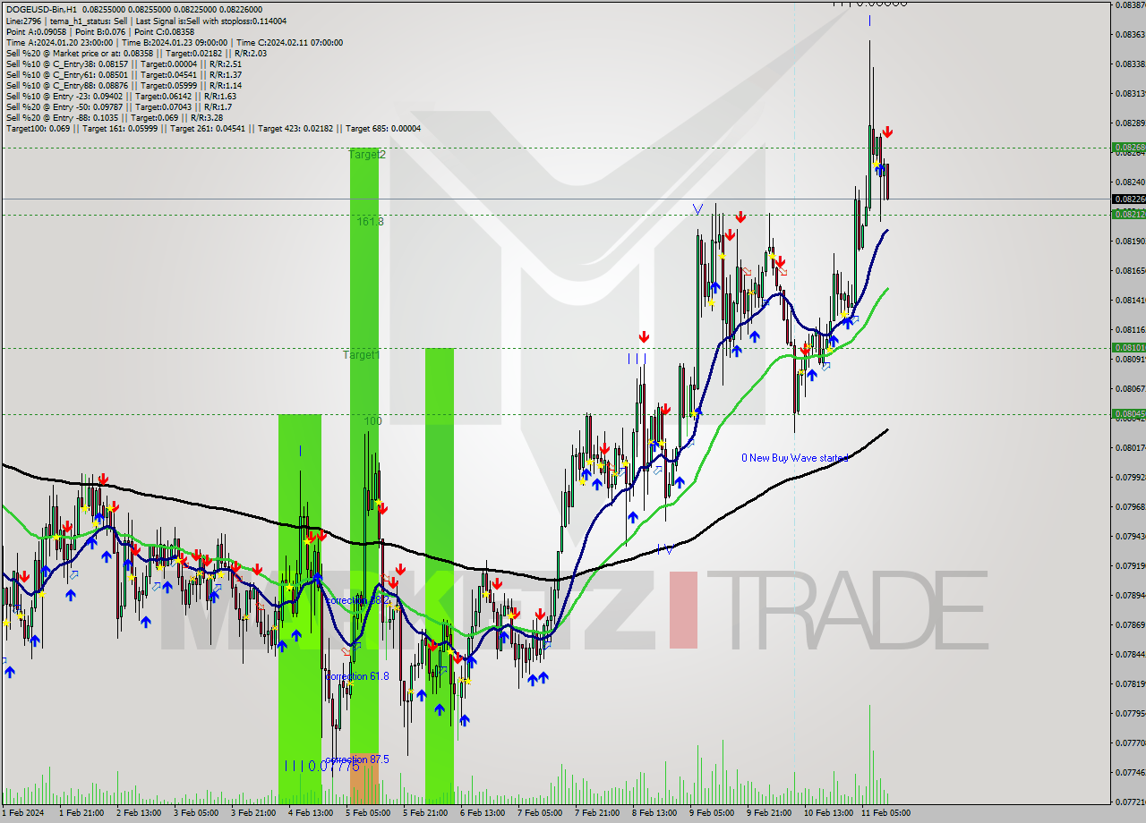 DOGEUSD-Bin H1 Signal