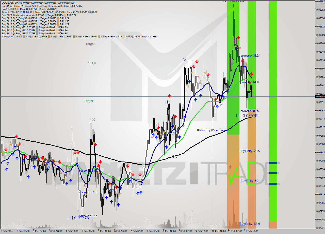 DOGEUSD-Bin H1 Analysis DOGEUSD-Bin H1 Signal