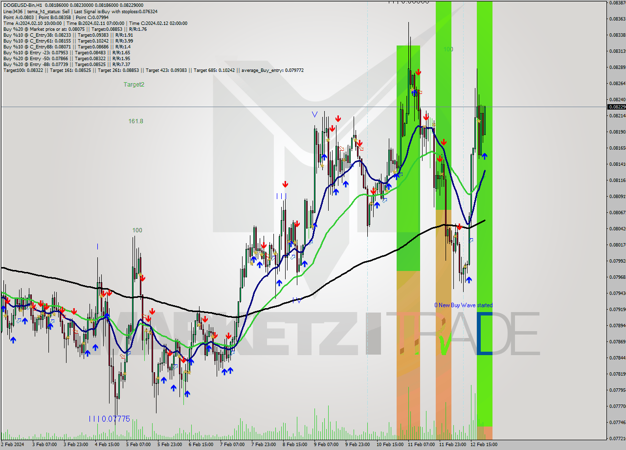 DOGEUSD-Bin H1 Signal
