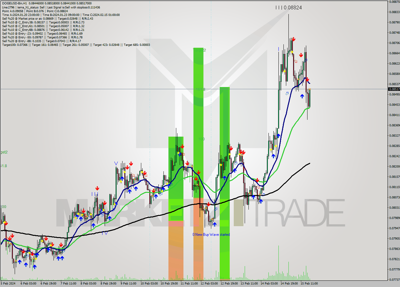 DOGEUSD-Bin H1 Analysis DOGEUSD-Bin H1 Signal