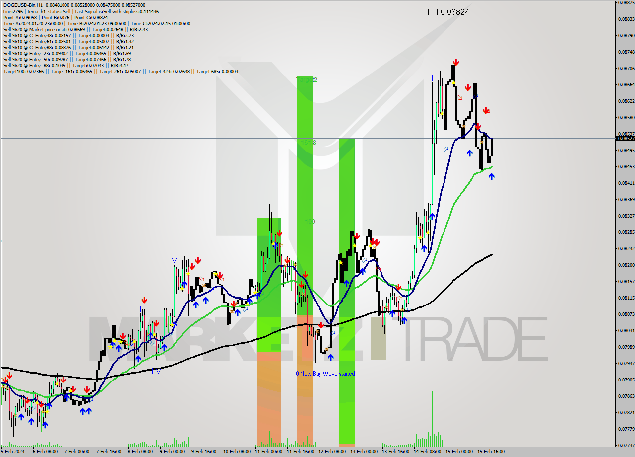 DOGEUSD-Bin H1 Analysis DOGEUSD-Bin H1 Signal