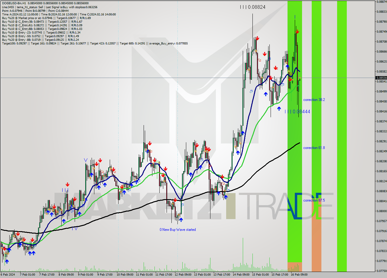 DOGEUSD-Bin H1 Analysis DOGEUSD-Bin H1 Signal
