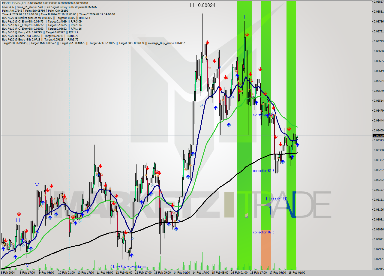 DOGEUSD-Bin H1 Signal