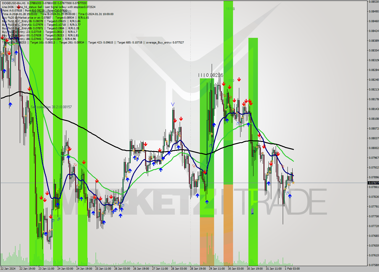 DOGEUSD-Bin H1 Signal