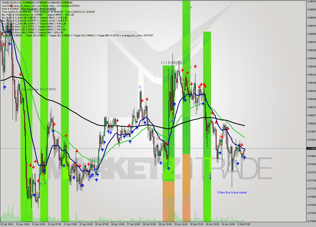 DOGEUSD-Bin H1 Signal