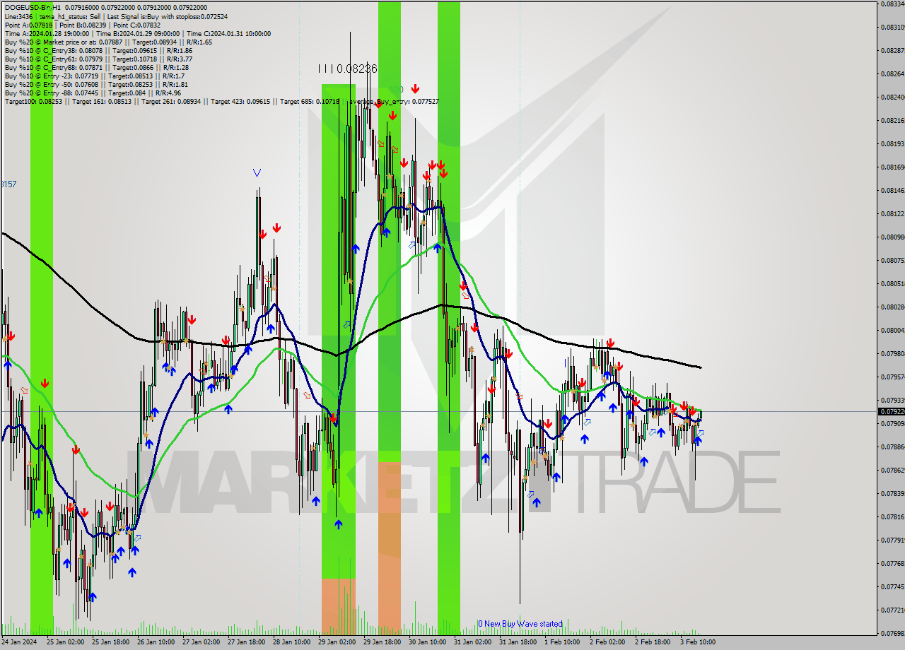 DOGEUSD-Bin H1 Signal