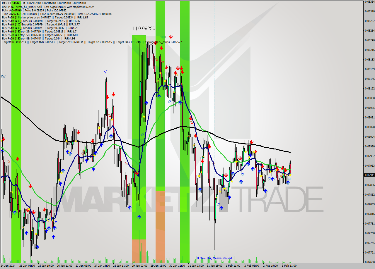 DOGEUSD-Bin H1 Signal