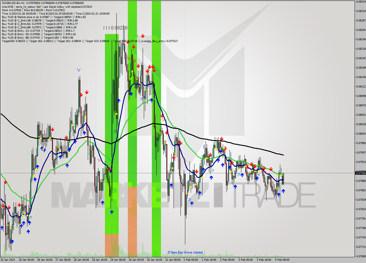 DOGEUSD-Bin H1 Signal