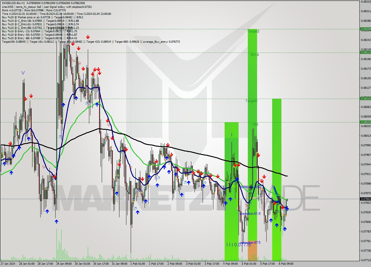 DOGEUSD-Bin H1 Signal