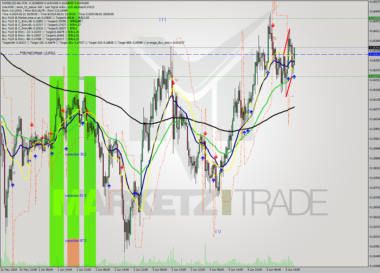 DOGEUSD-Bin M30 Signal
