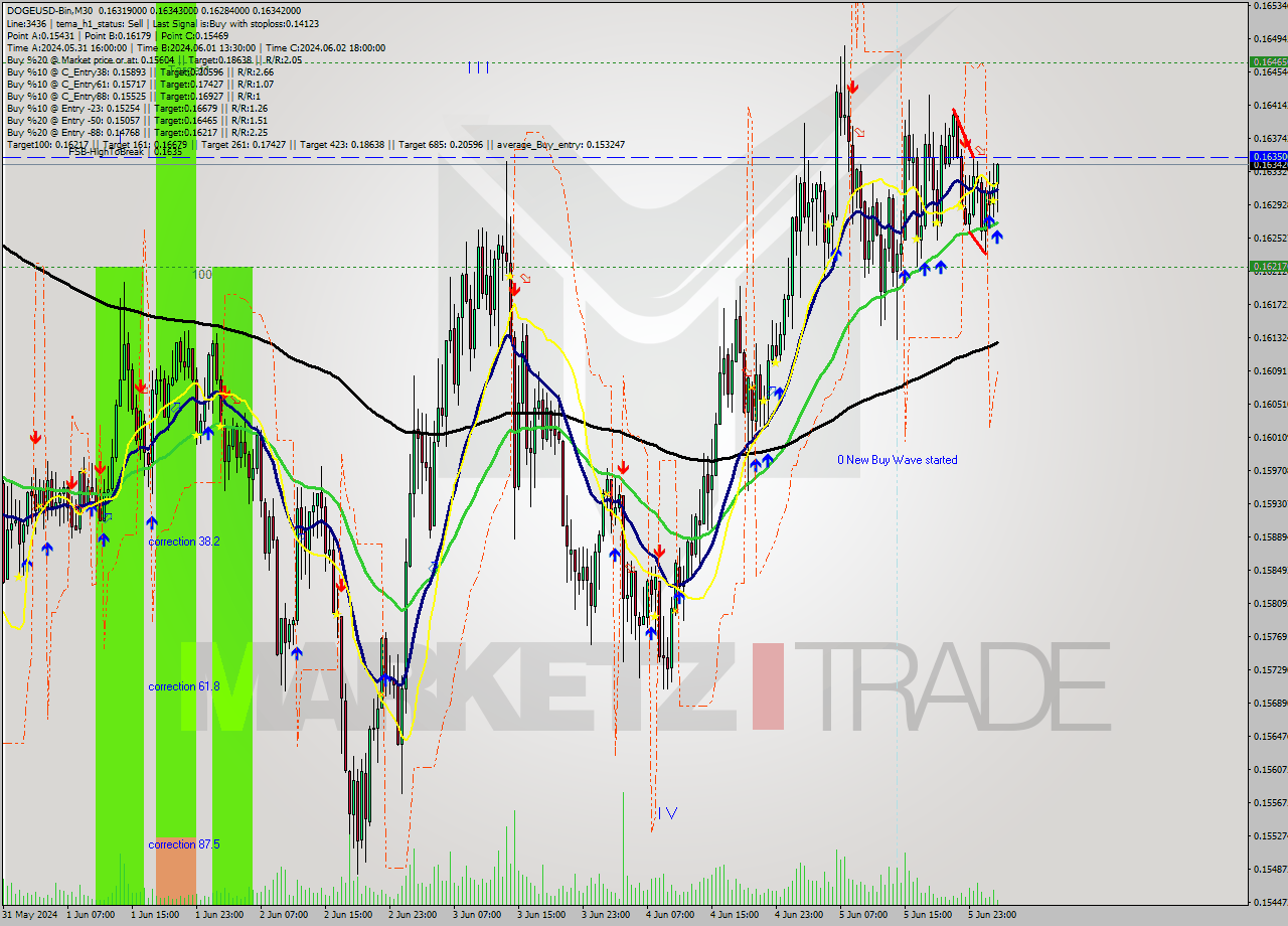 DOGEUSD-Bin M30 Signal