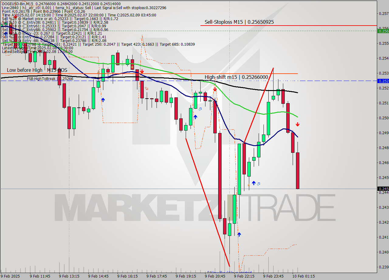 DOGEUSD-Bin M15 Analysis DOGEUSD-Bin M15 Signal