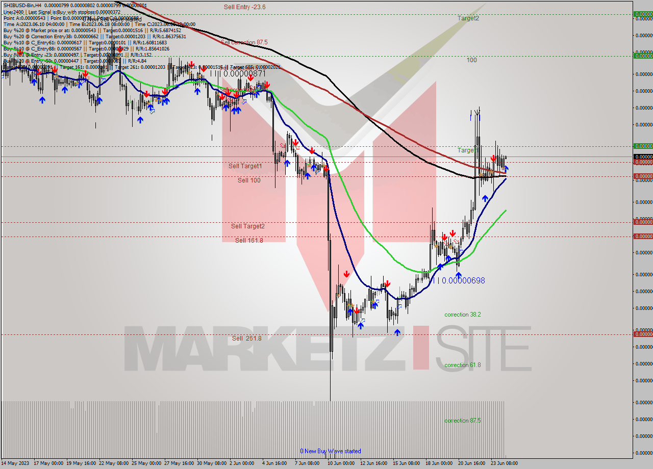 SHIBUSD-Bin MultiTimeframe analysis at date 2023.06.24 15:04