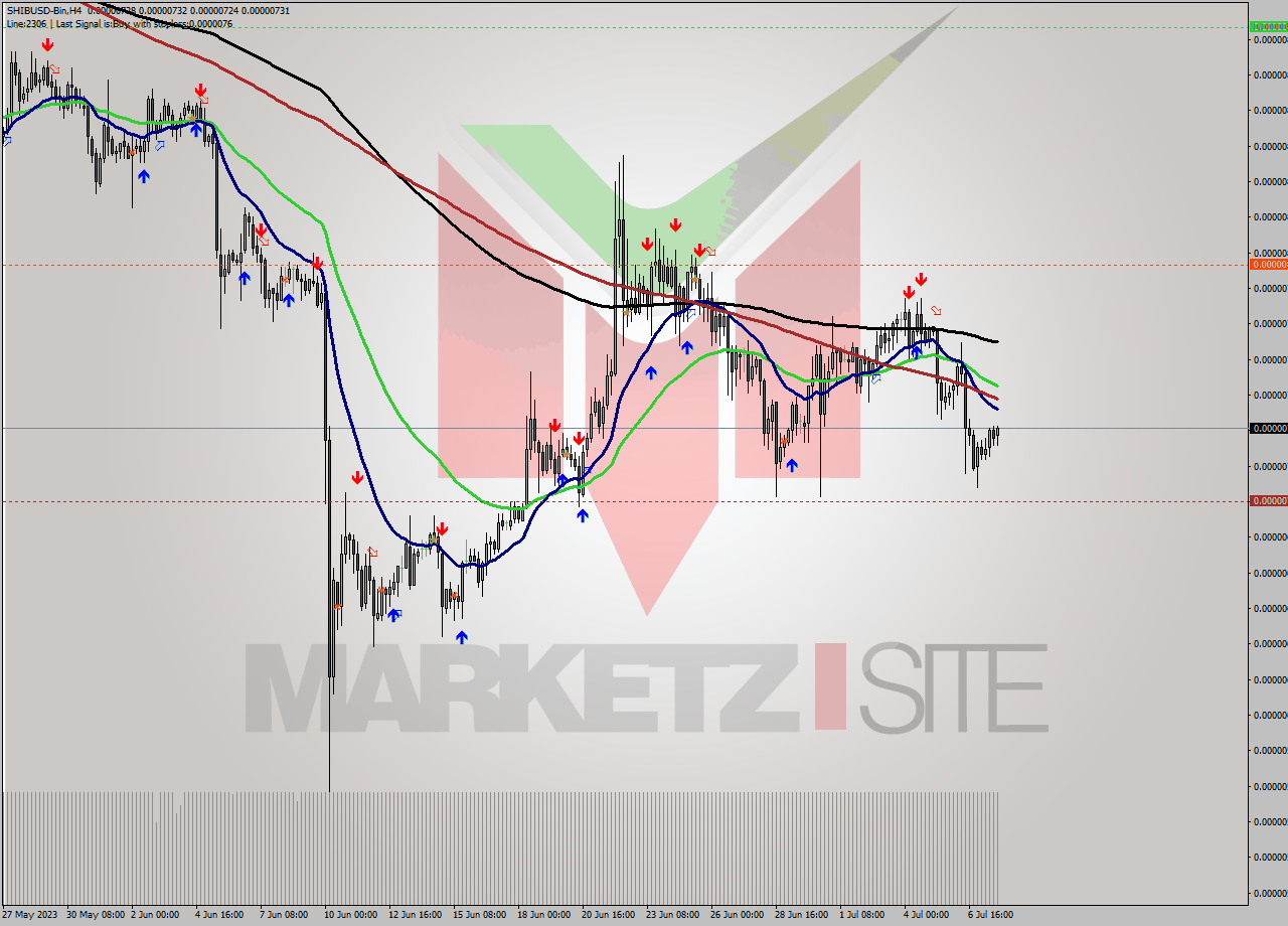 SHIBUSD-Bin MultiTimeframe analysis at date 2023.07.05 11:12