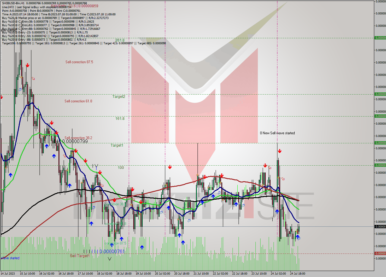 SHIBUSD-Bin H1 Analysis SHIBUSD-Bin H1 Signal