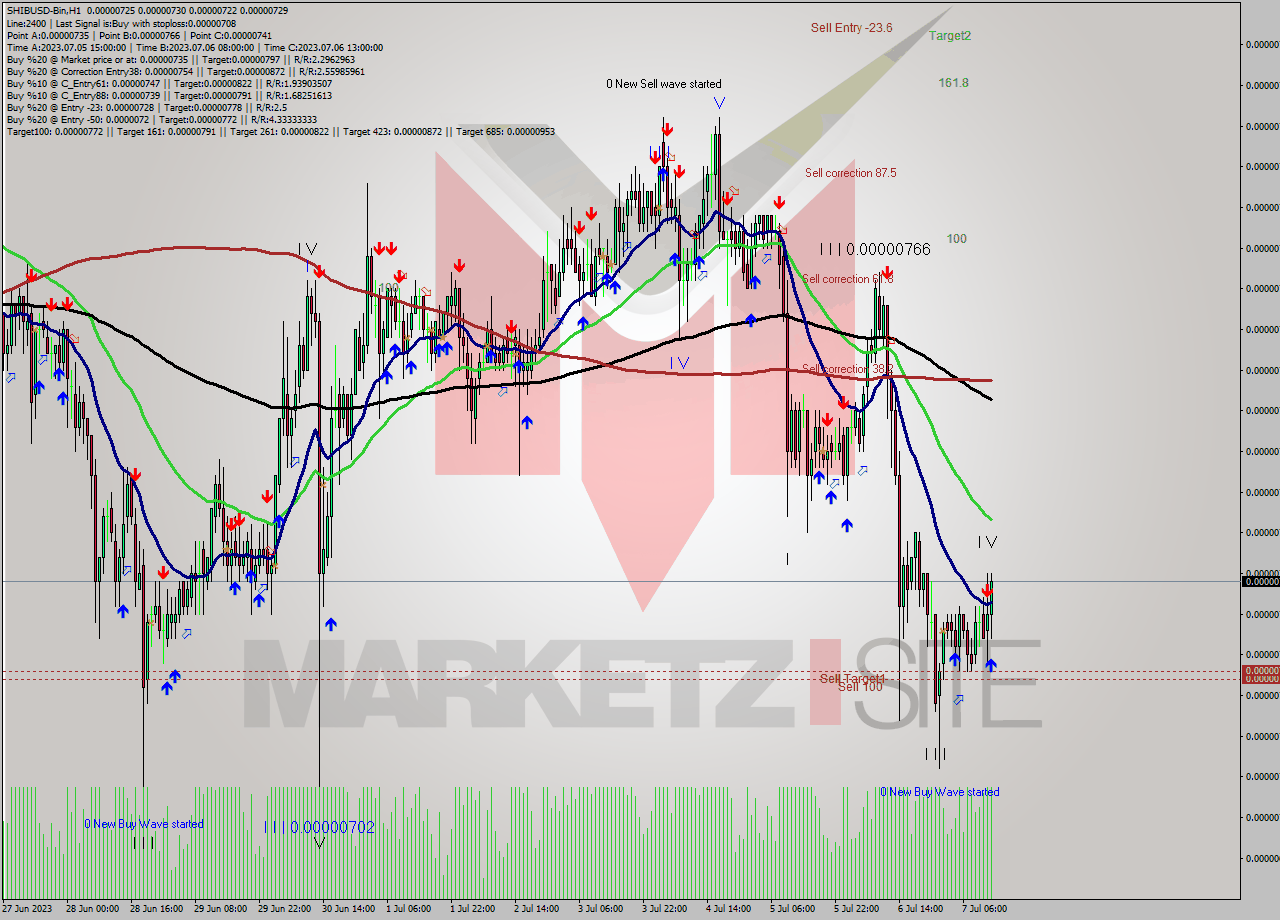 SHIBUSD-Bin H1 Analysis SHIBUSD-Bin H1 Signal