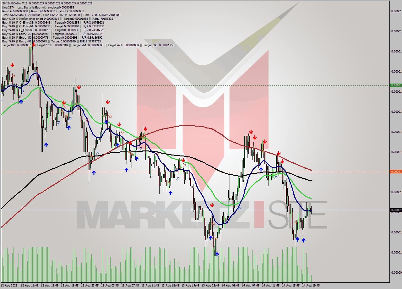 SHIBUSD-Bin M15 Analysis SHIBUSD-Bin M15 Signal