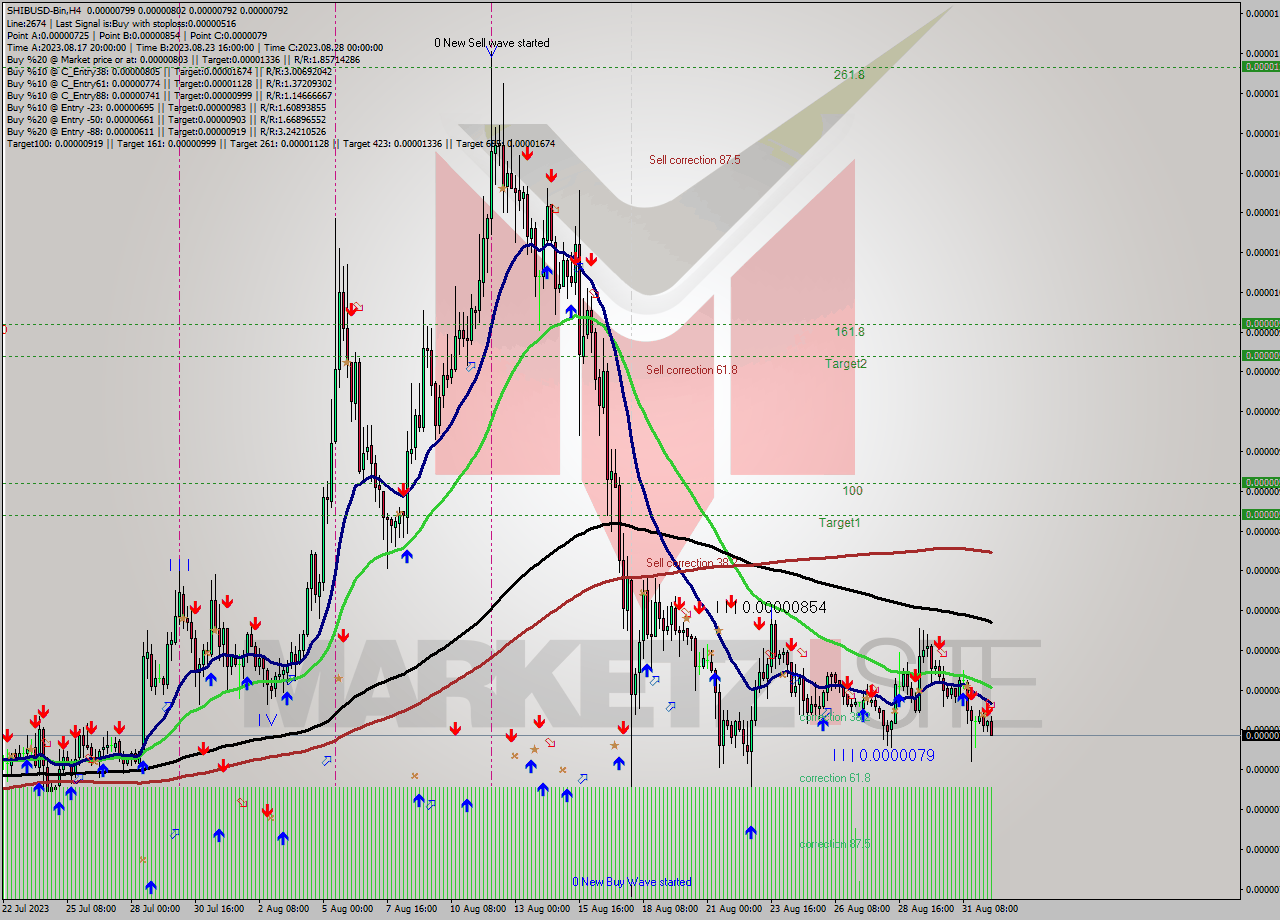 SHIBUSD-Bin MultiTimeframe analysis at date 2023.09.01 16:53