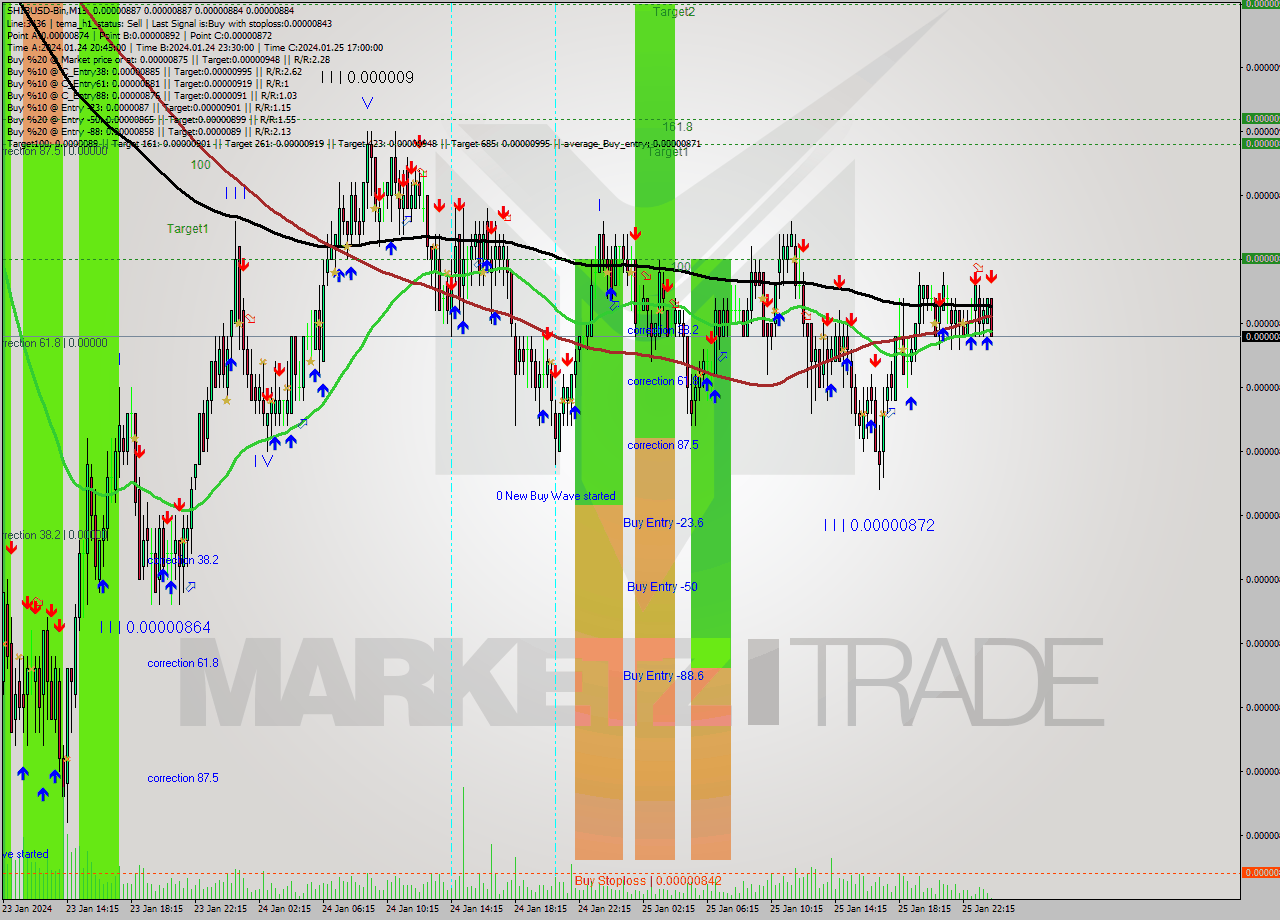 SHIBUSD-Bin M15 Analysis SHIBUSD-Bin M15 Signal