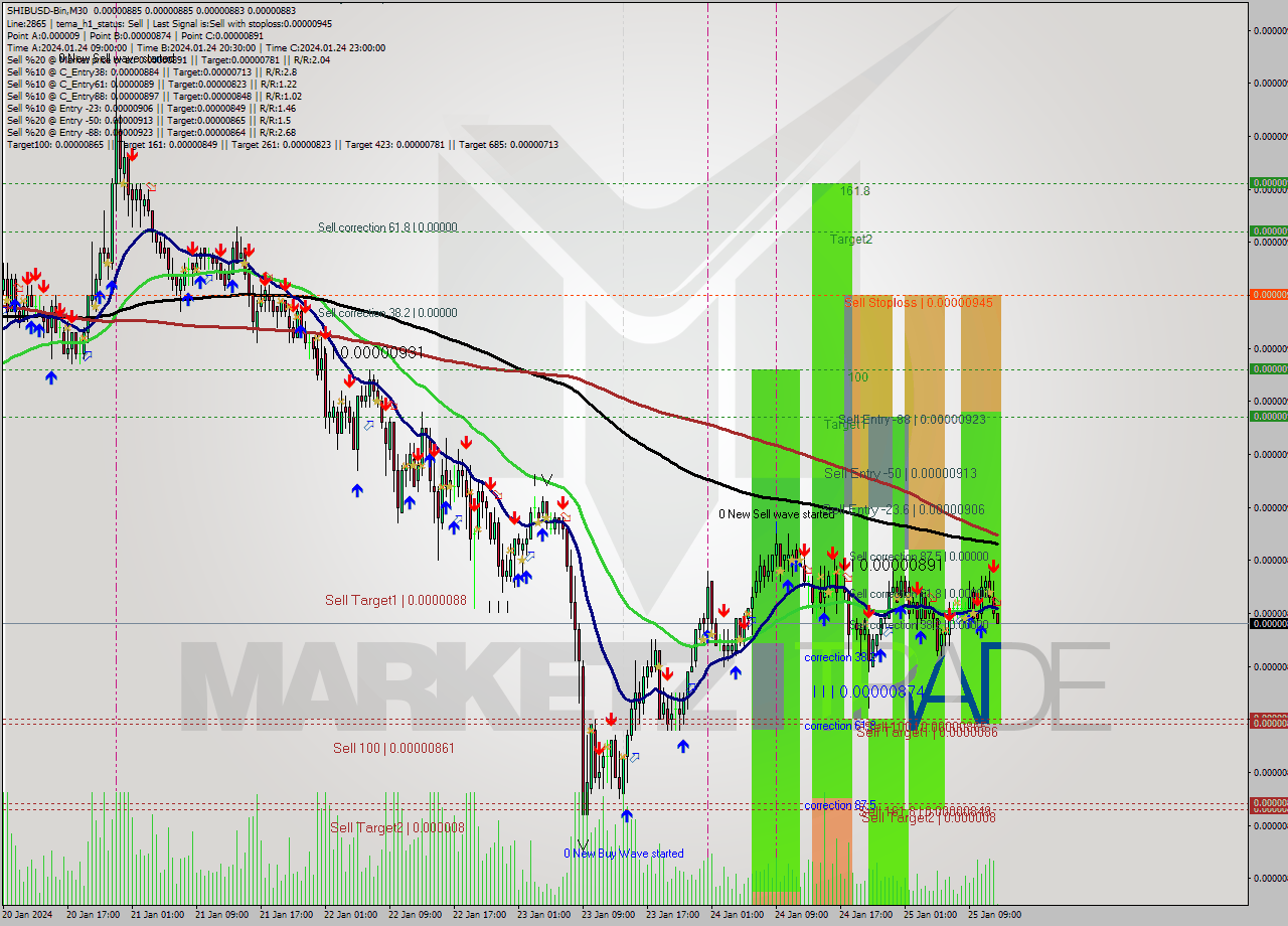 SHIBUSD-Bin M30 Analysis SHIBUSD-Bin M30 Signal
