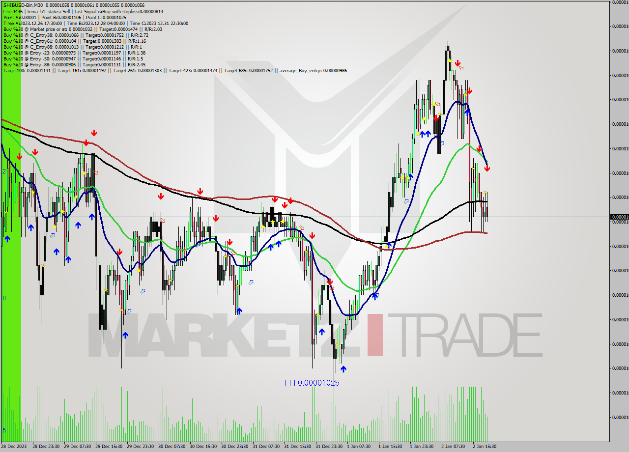 SHIBUSD-Bin M30 Signal