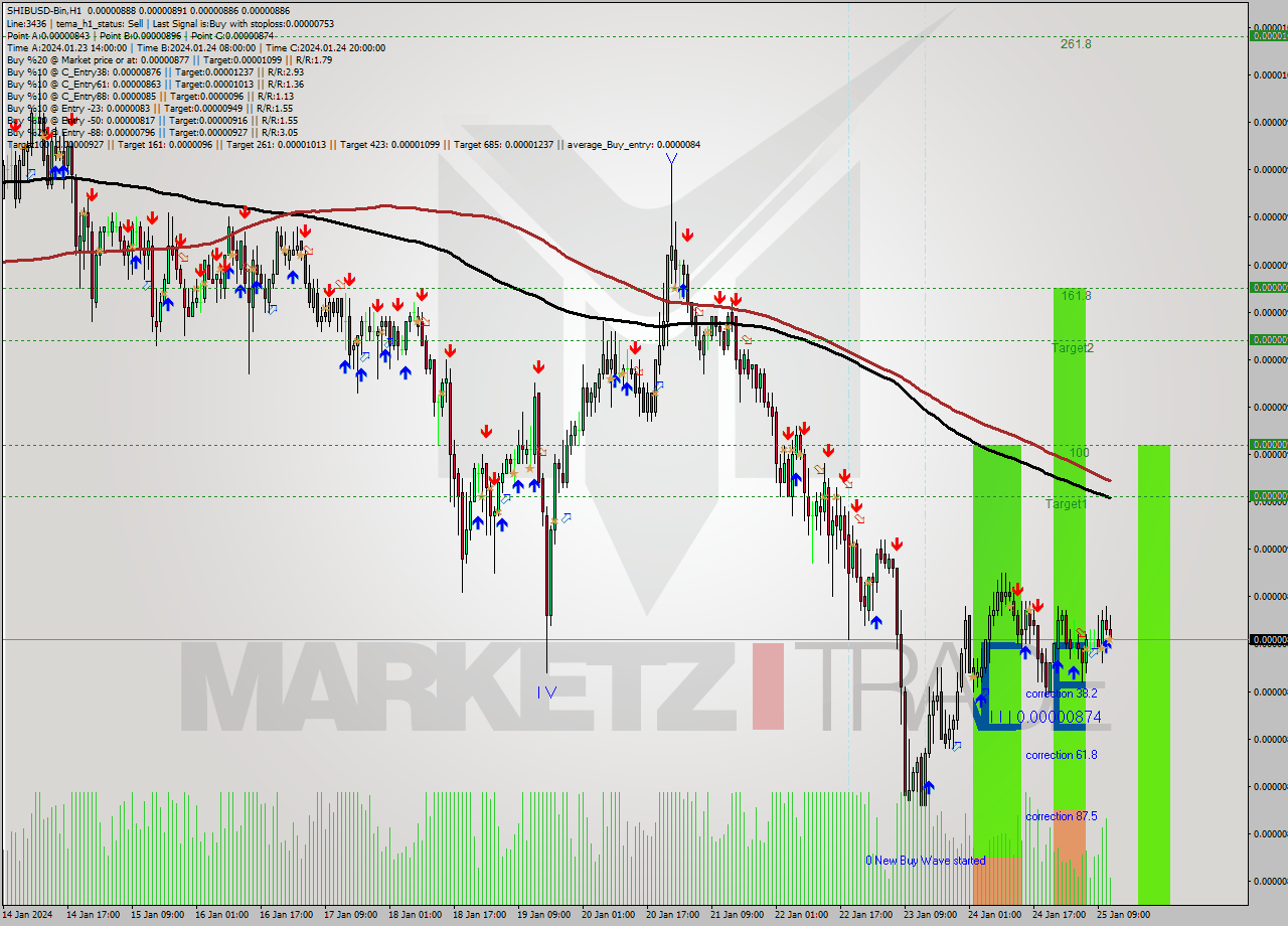 SHIBUSD-Bin H1 Analysis SHIBUSD-Bin H1 Signal