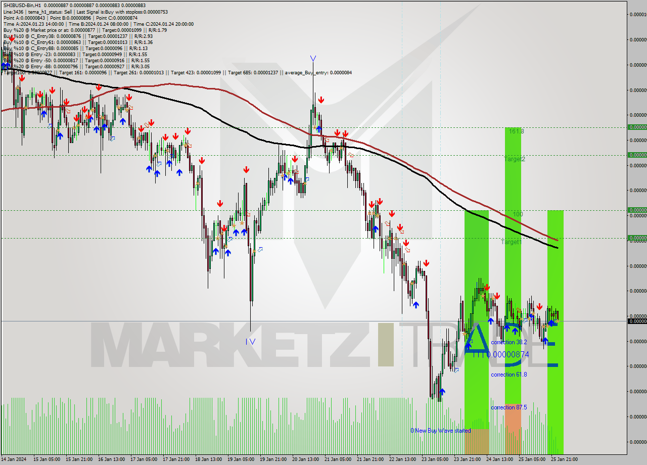 SHIBUSD-Bin H1 Analysis SHIBUSD-Bin H1 Signal