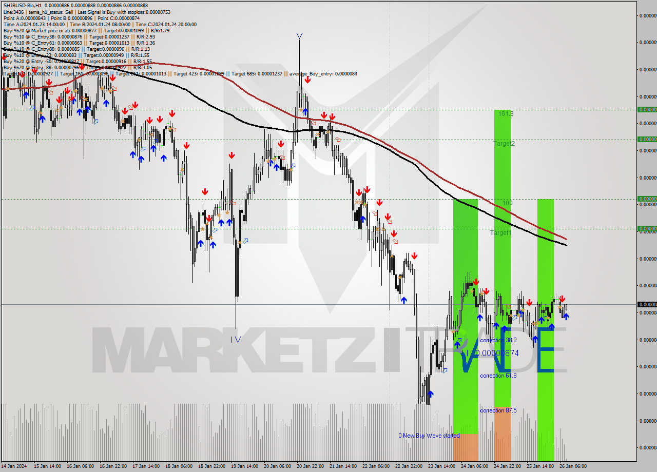 SHIBUSD-Bin H1 Analysis SHIBUSD-Bin H1 Signal