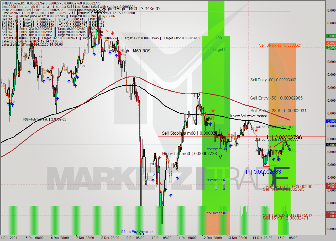 SHIBUSD-Bin MultiTimeframe analysis at date 2024.12.15 21:01