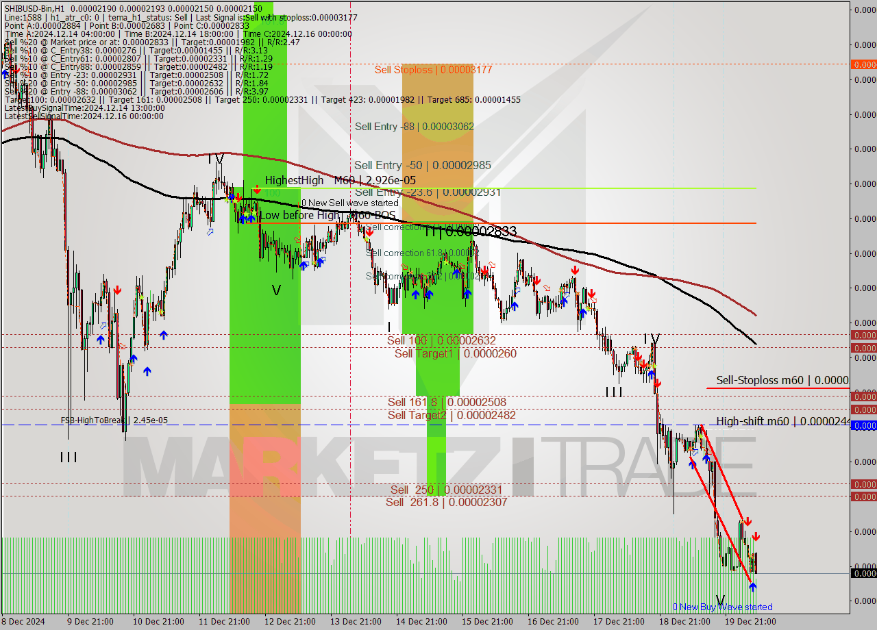 SHIBUSD-Bin MultiTimeframe analysis at date 2024.12.20 10:08