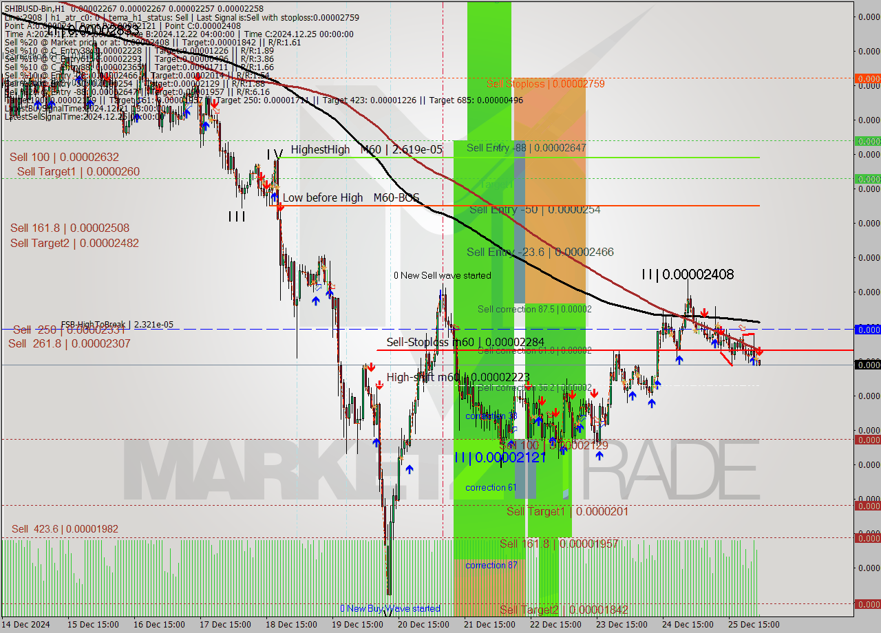 SHIBUSD-Bin MultiTimeframe analysis at date 2024.12.26 04:01