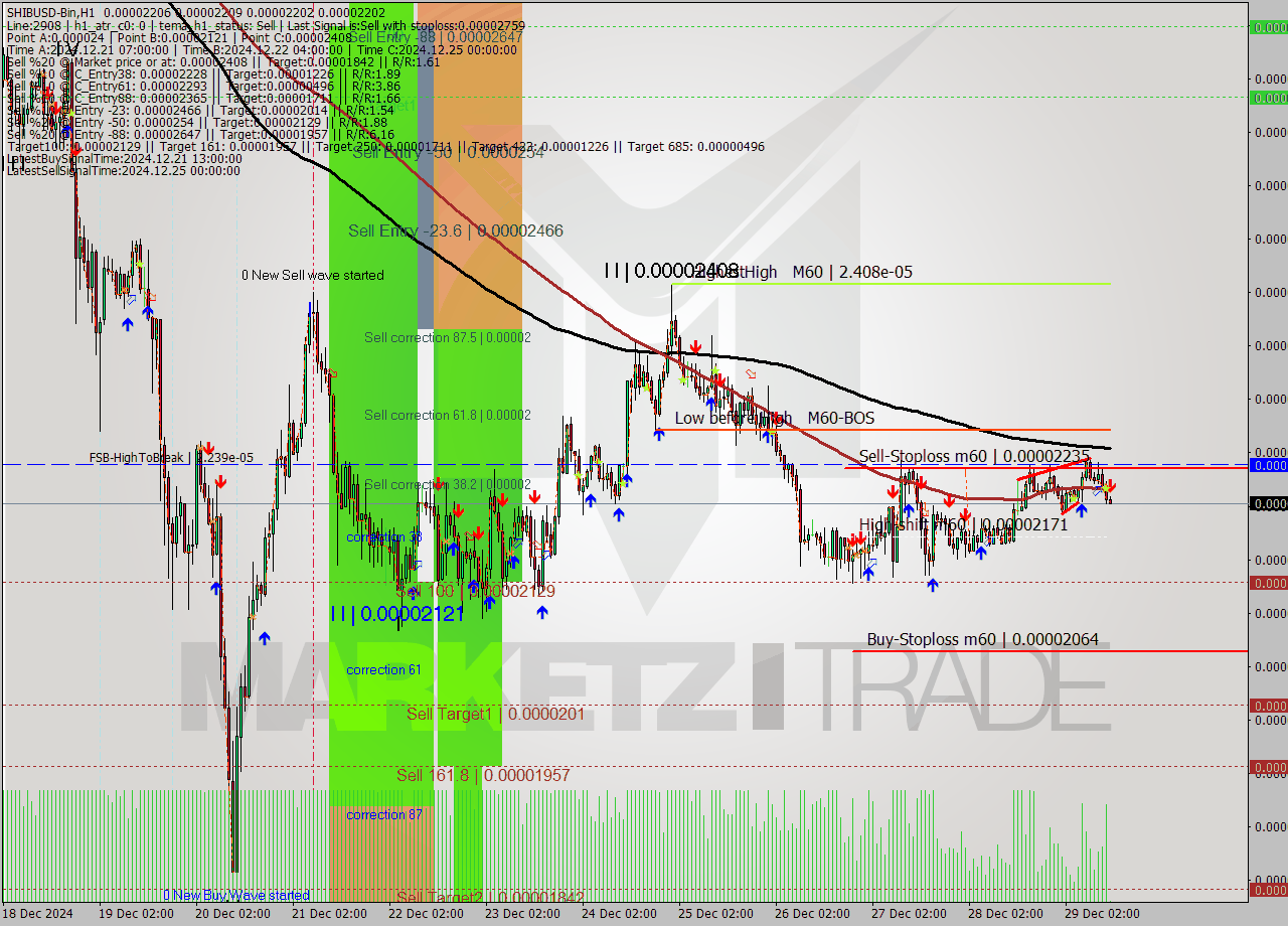 SHIBUSD-Bin MultiTimeframe analysis at date 2024.12.29 15:02