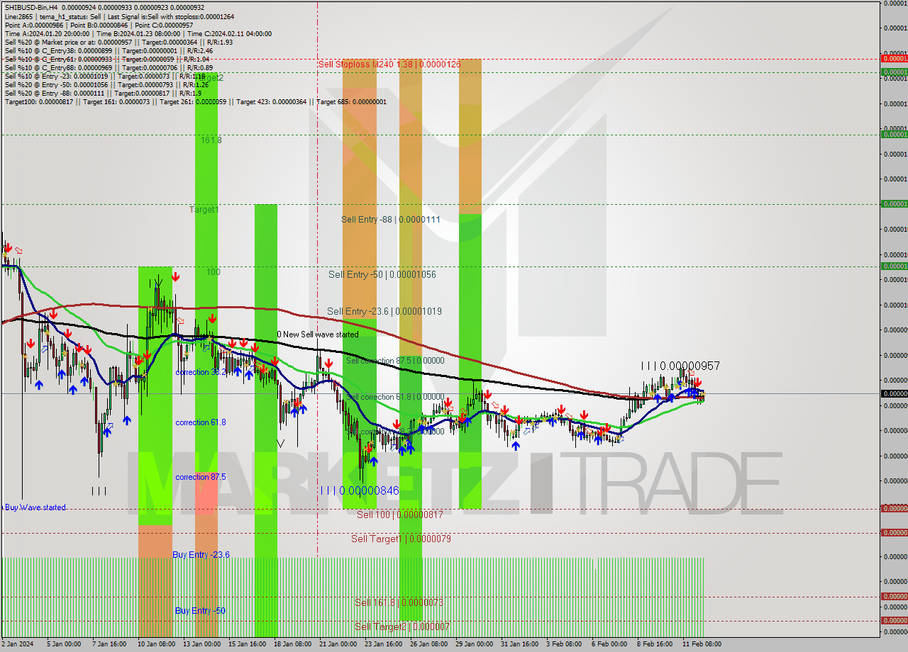 SHIBUSD-Bin MultiTimeframe analysis at date 2024.02.12 16:39