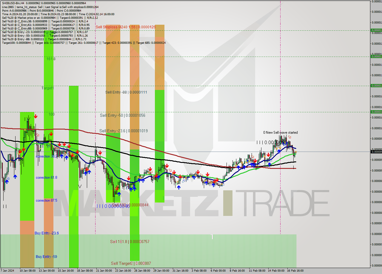 SHIBUSD-Bin MultiTimeframe analysis at date 2024.02.17 23:23