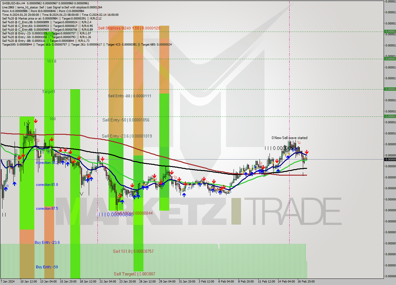 SHIBUSD-Bin MultiTimeframe analysis at date 2024.02.18 02:36