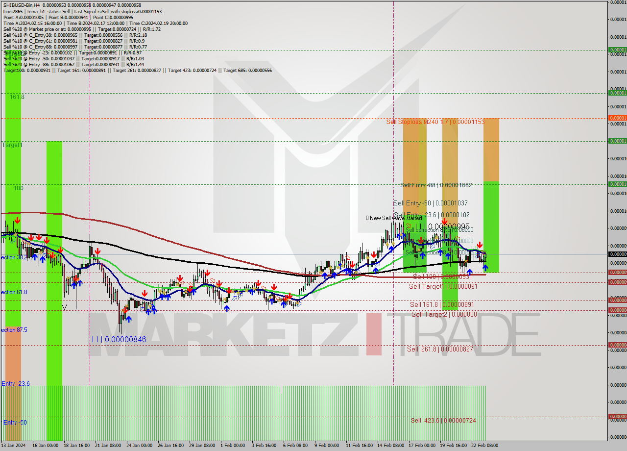SHIBUSD-Bin MultiTimeframe analysis at date 2024.02.23 16:22