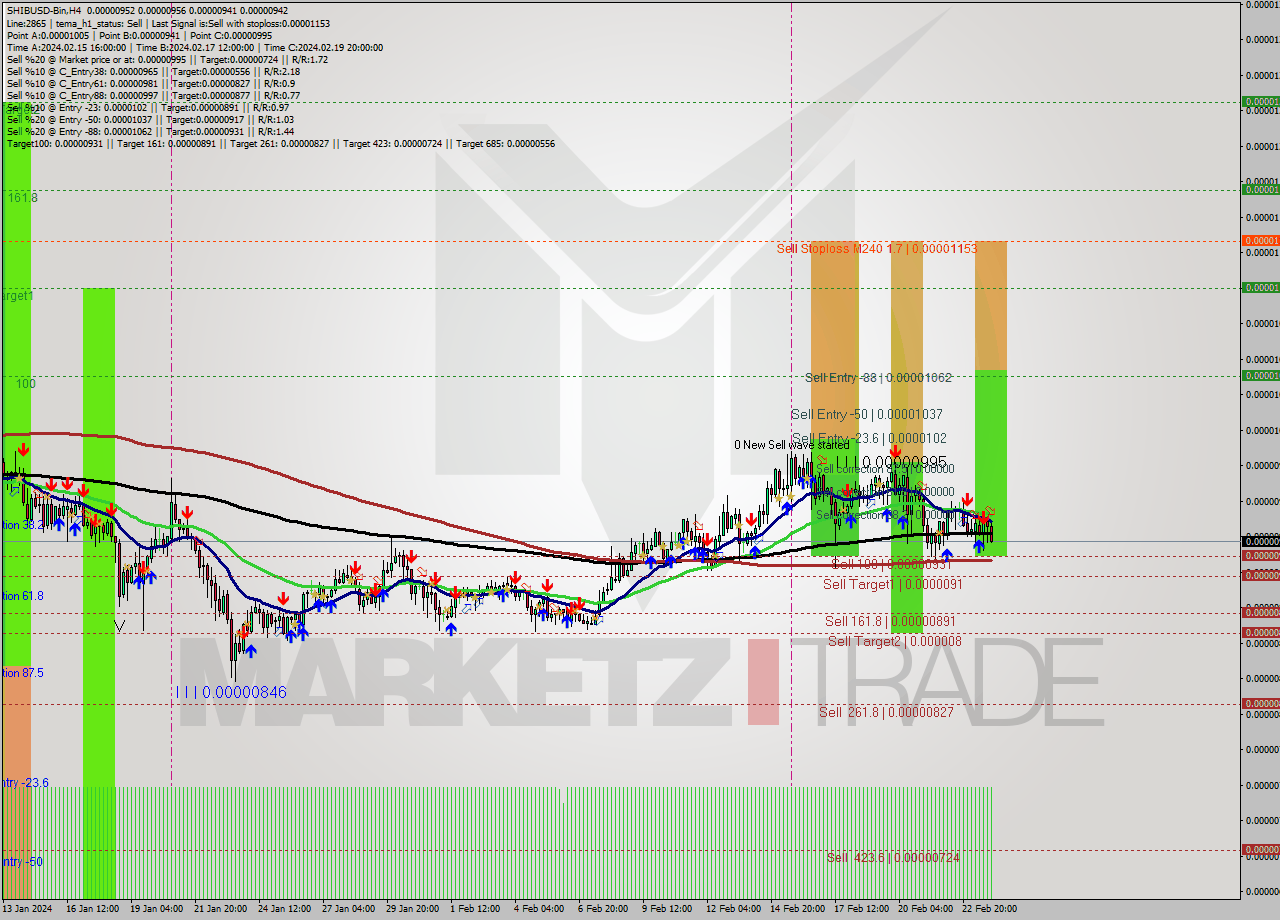 SHIBUSD-Bin MultiTimeframe analysis at date 2024.02.24 03:42