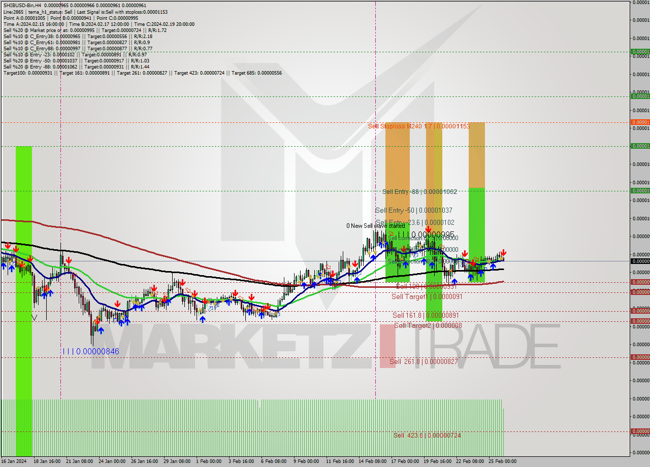SHIBUSD-Bin MultiTimeframe analysis at date 2024.02.26 07:20