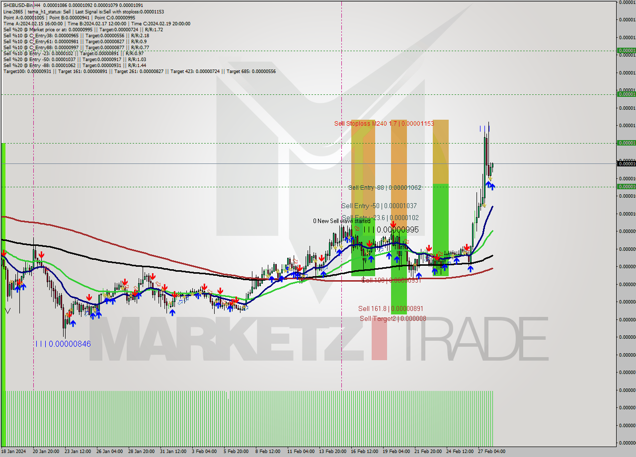 SHIBUSD-Bin MultiTimeframe analysis at date 2024.02.28 10:19