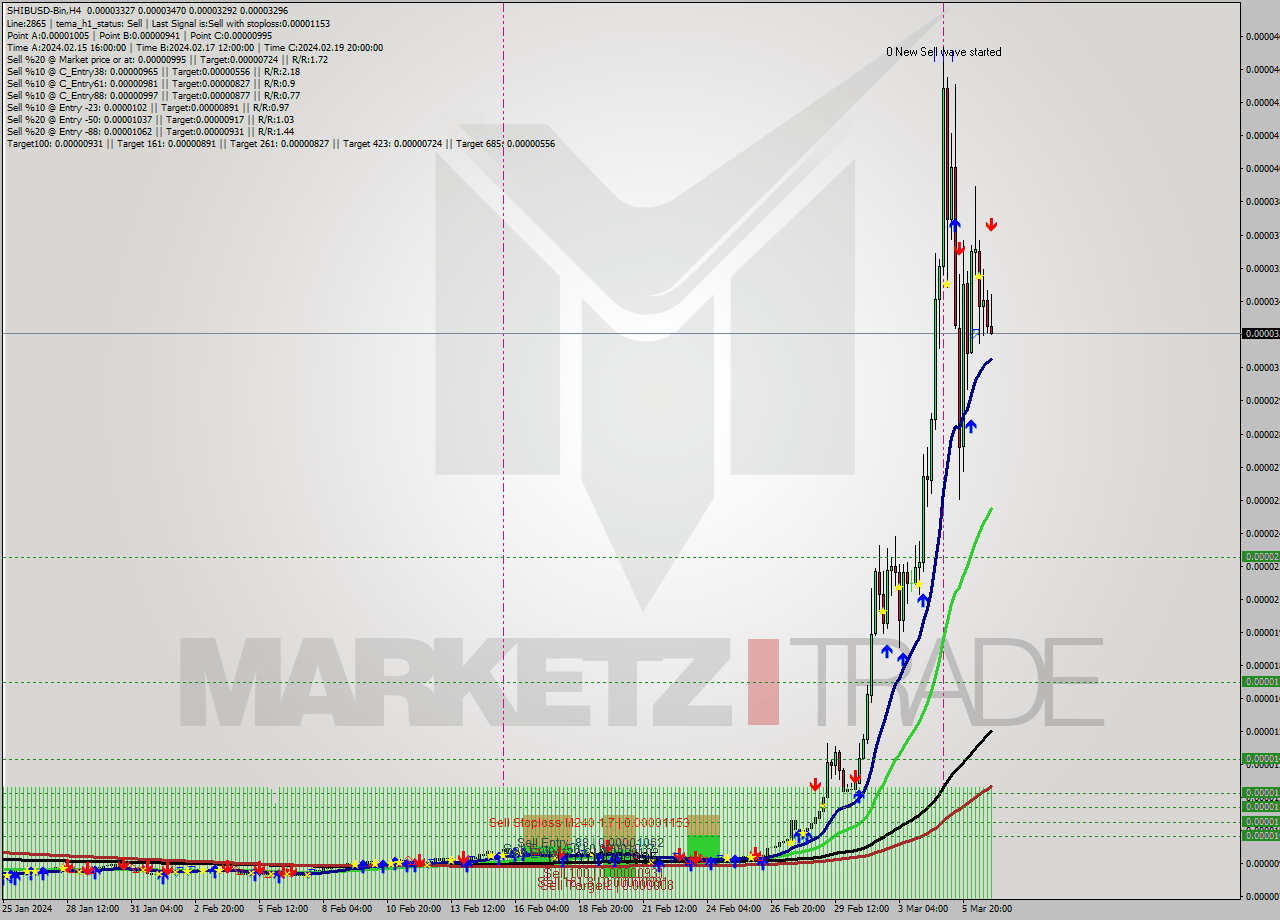 SHIBUSD-Bin MultiTimeframe analysis at date 2024.03.07 02:24