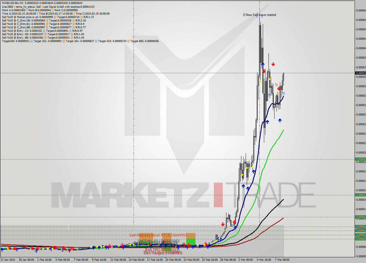 SHIBUSD-Bin MultiTimeframe analysis at date 2024.03.08 15:52