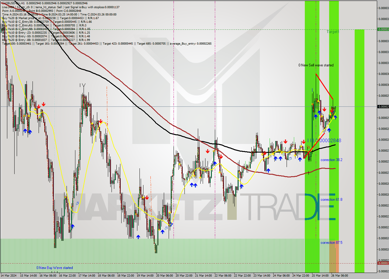 SHIBUSD-Bin MultiTimeframe analysis at date 2024.03.26 11:17