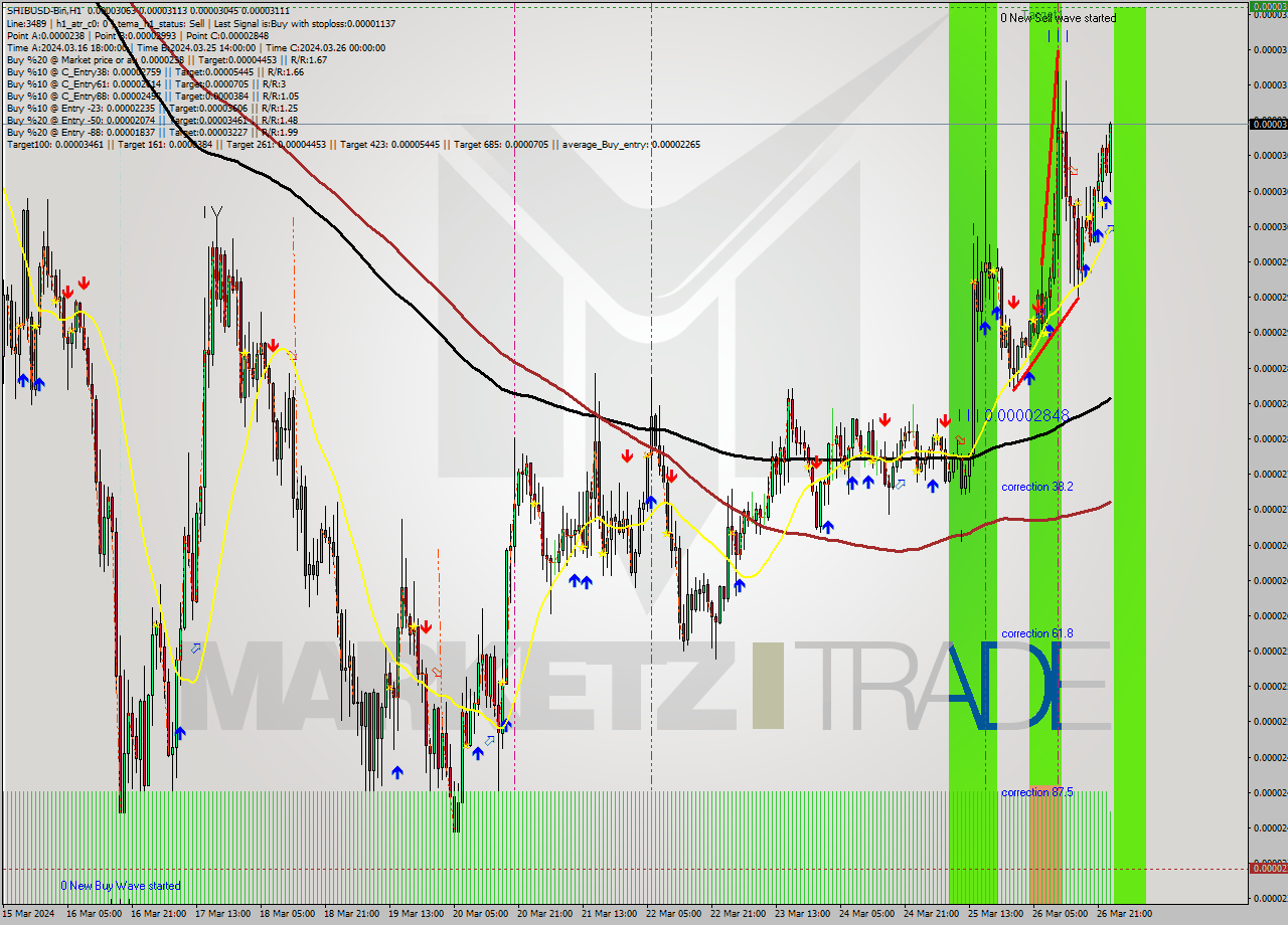 SHIBUSD-Bin MultiTimeframe analysis at date 2024.03.27 02:05