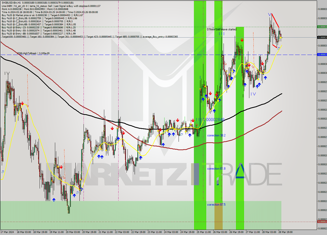 SHIBUSD-Bin MultiTimeframe analysis at date 2024.03.28 23:58