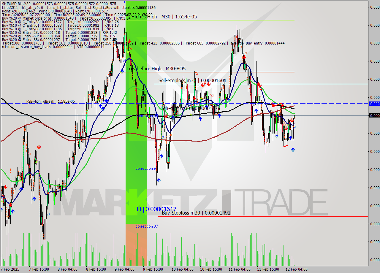 SHIBUSD-Bin M30 Analysis SHIBUSD-Bin M30 Signal