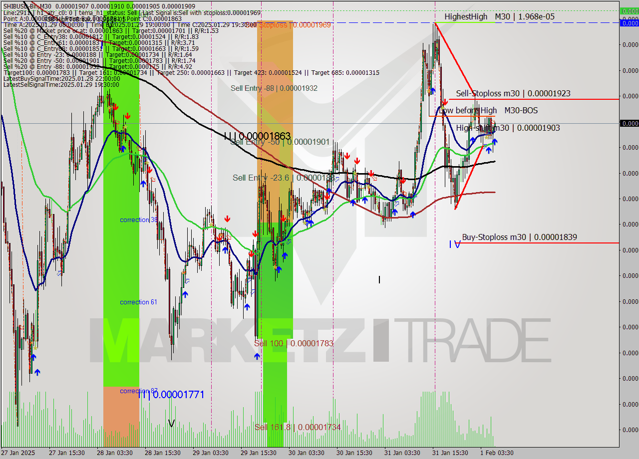 SHIBUSD-Bin M30 Analysis SHIBUSD-Bin M30 Signal