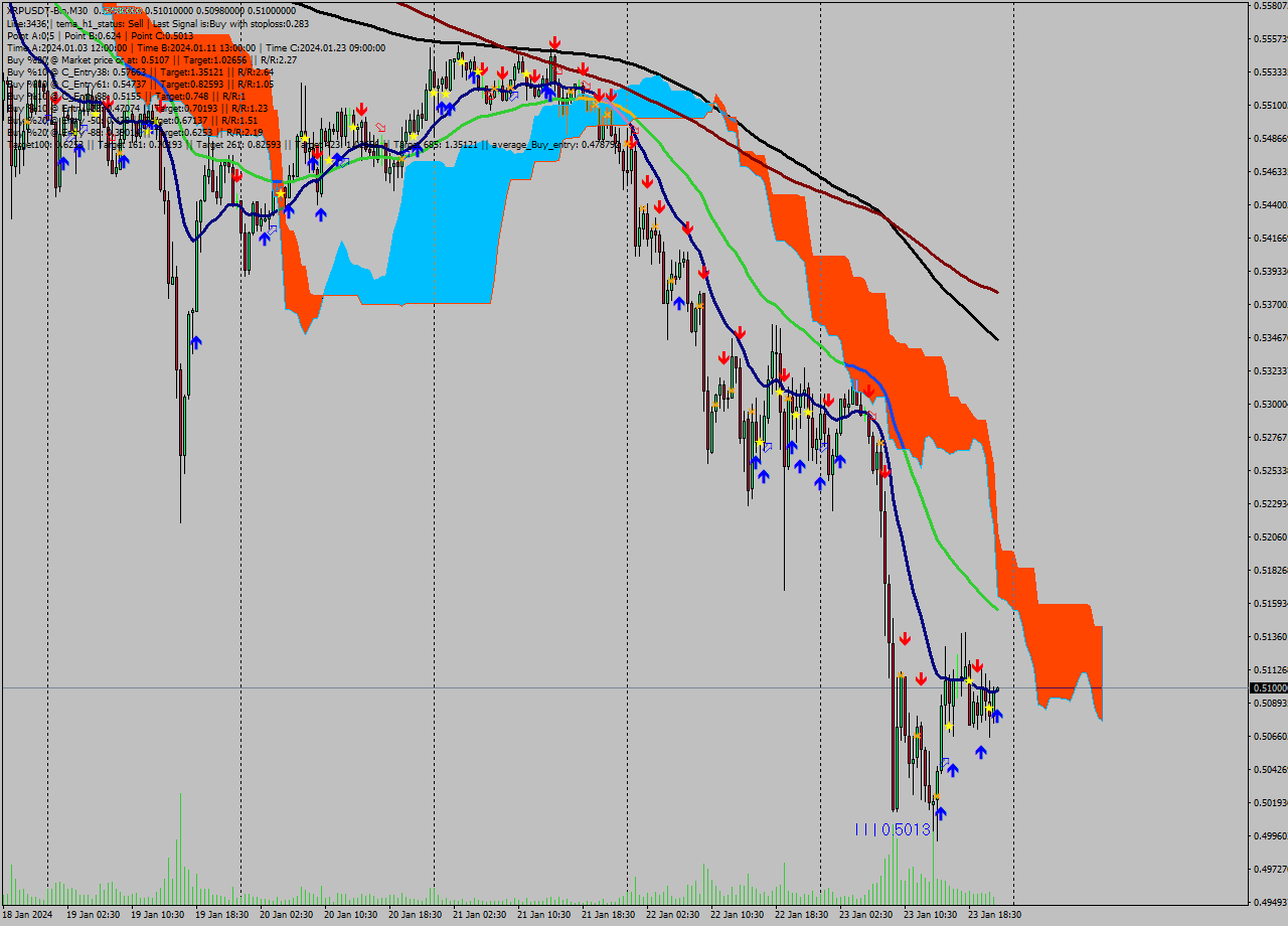 XRPUSDT-Bin M30 Signal